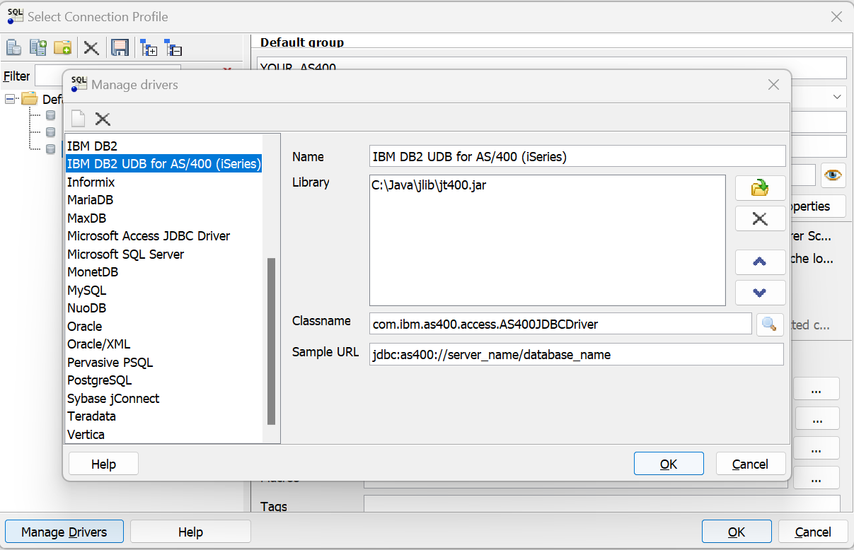 Configure JDBC Jar