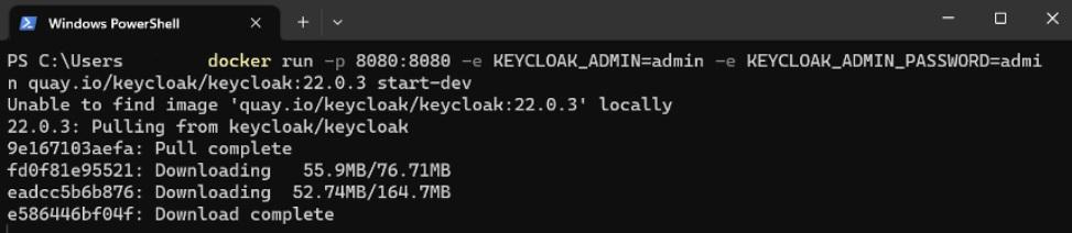 install keycloak on docker