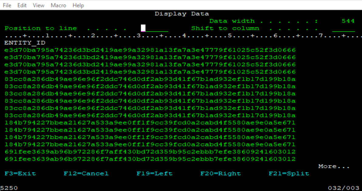 Test SQL Select green